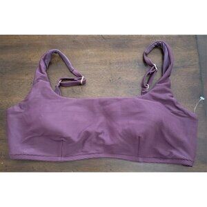 NWOTD Milea 14 AU Berry Mini Rib Bikini Swim Top 122586